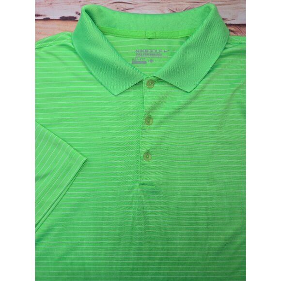 Nike Dri-Fit Golf Tour Performance Green Polo Large - Picture 5 of 8